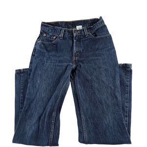 Levis 517 Womens Bootcut Low Rise Jeans Dark Wash Denim Size 7 JR S 12610